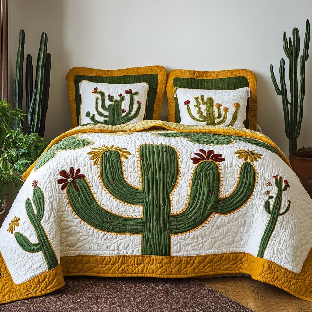 Cactus DAI280824078 Quilt Bedding Set