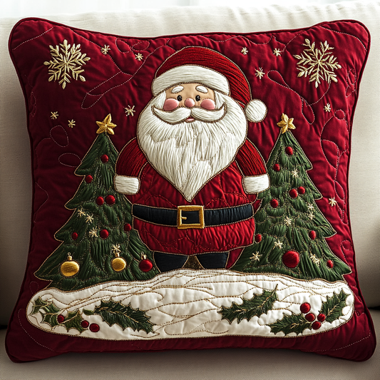 Christmas Santa TAI141124364 Quilted Pillow Case