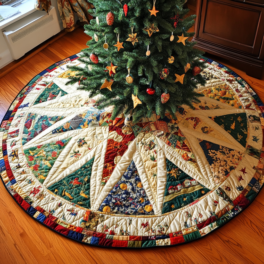 Christmas TAI040924305 Quilted Tree Skirt