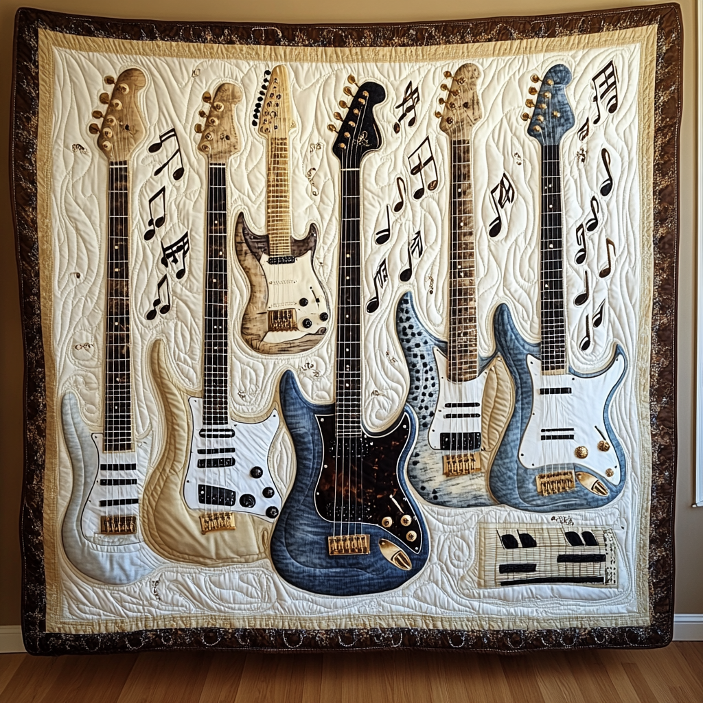 Guitar TAI091024003 Quilt Blanket