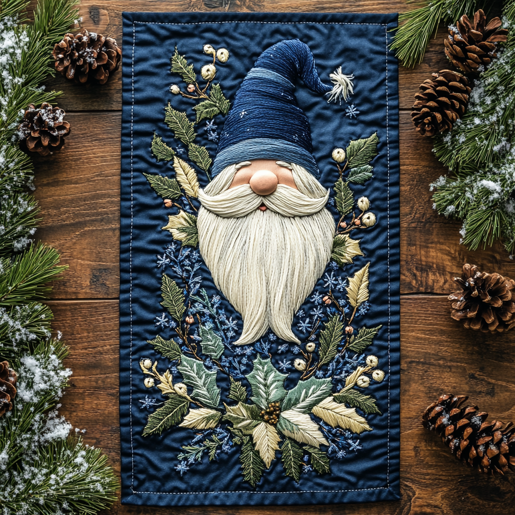 Christmas Gnome TAI141124243 Quilted Table Runner