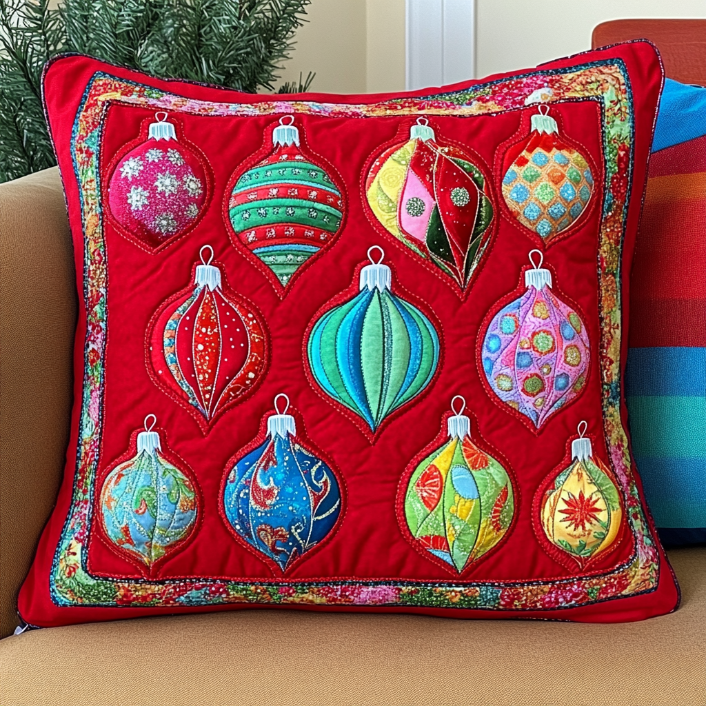 Christmas Ornament DAI111124582 Quilted Pillow Case