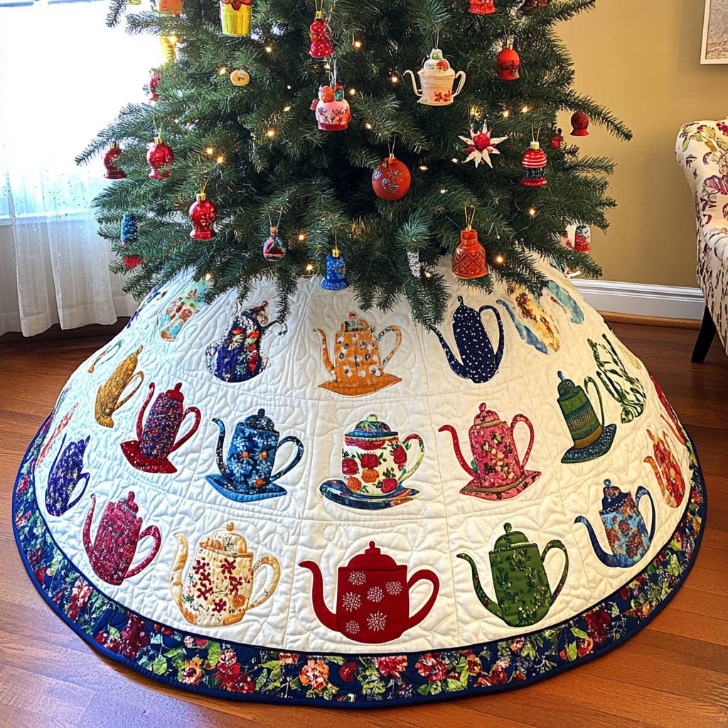 Teapot TAI041024014 Quilted Tree Skirt