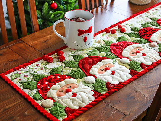 Christmas Santa TAI010824013 Quilted Table Runner