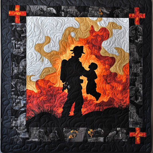 Firefighter TAI101224232 Quilt Blanket