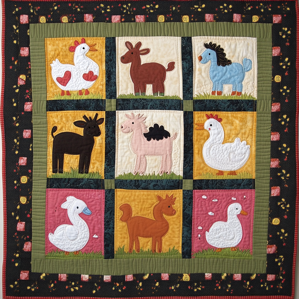 Farm Animal DAI221024039 Quilt Blanket