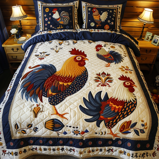 Rooster TAI251124051 Quilt Bedding Set