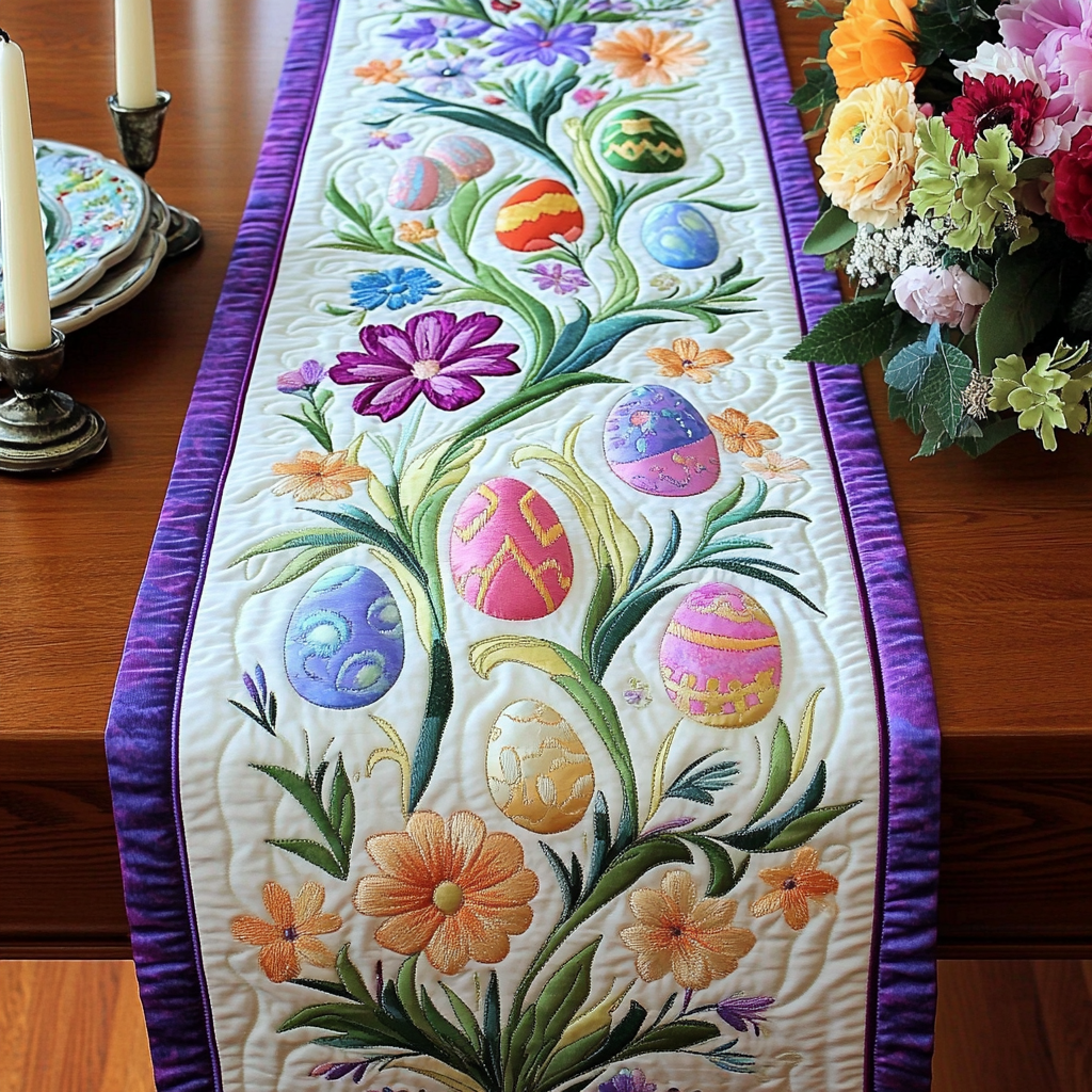Easter Egg DAI190225284 Quilted Table Runner