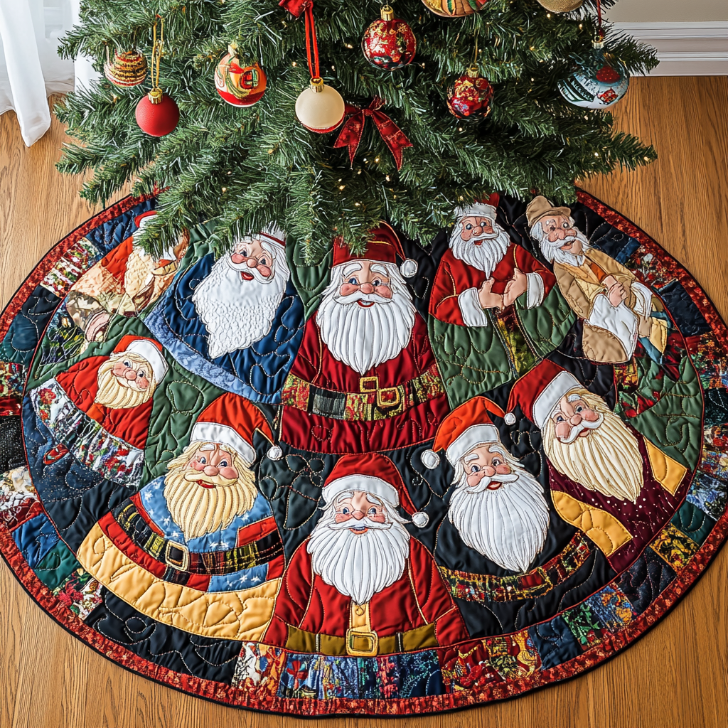 Christmas Santa TAI091024265 Quilted Tree Skirt