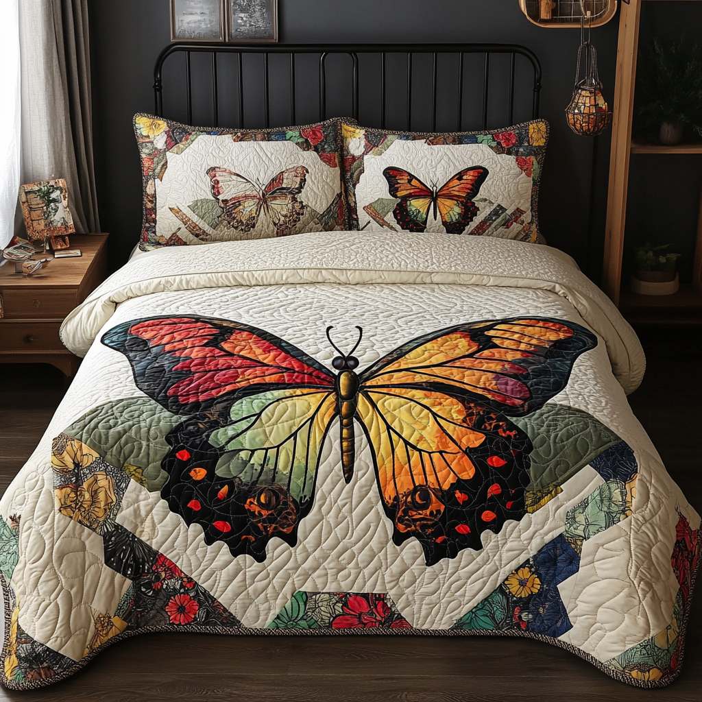 Butterfly TAI080824112 Quilt Bedding Set