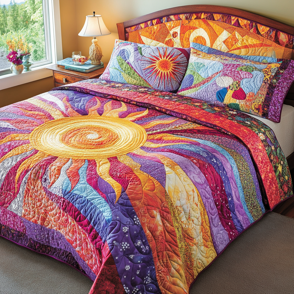 Hippie Sun TAI181024108 Quilt Bedding Set