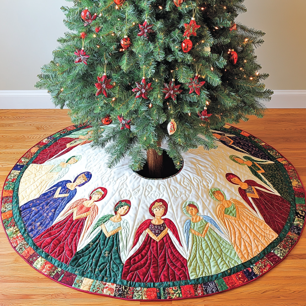 Christmas Angel DAI181124003 Quilted Tree Skirt