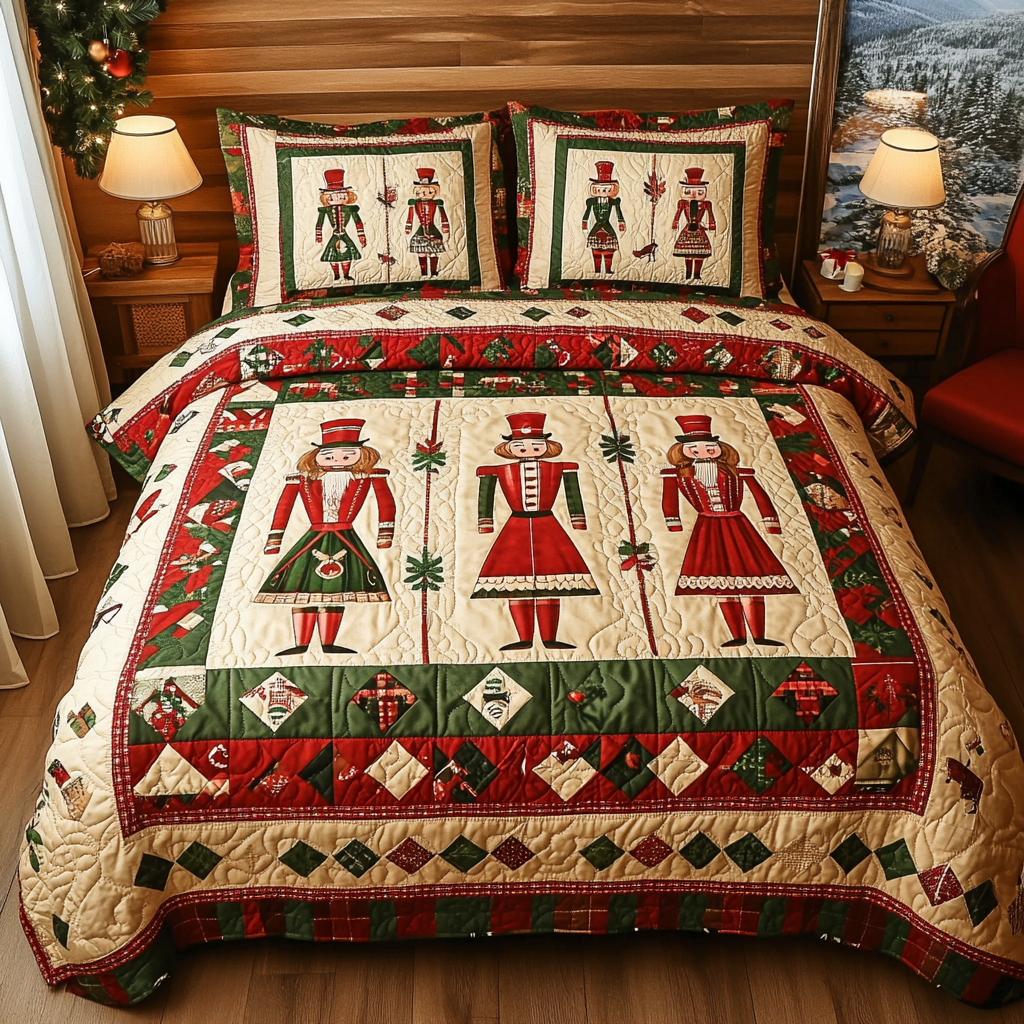 Nutcracker DAI190824255 Quilt Bedding Set