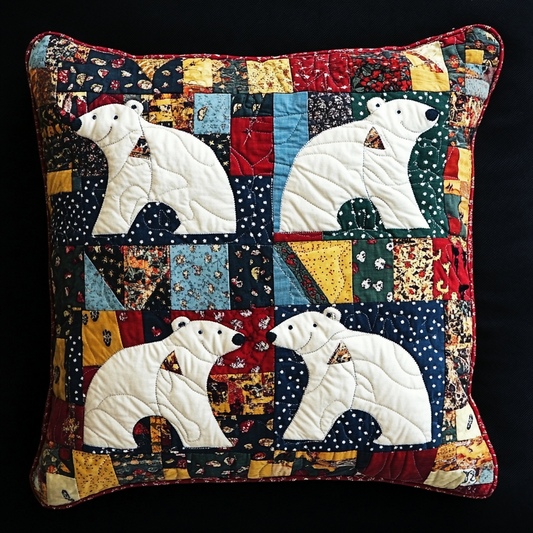 Polar Bear TAI130824172 Quilted Pillow Case