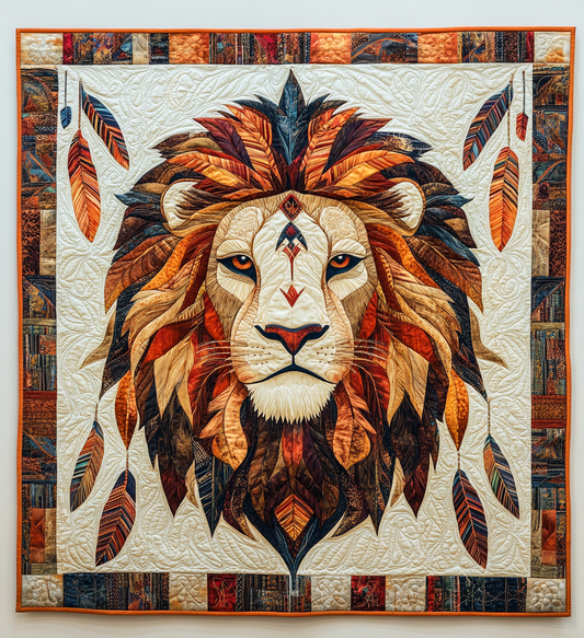 Native American Lion DAI171224097 Quilt Blanket