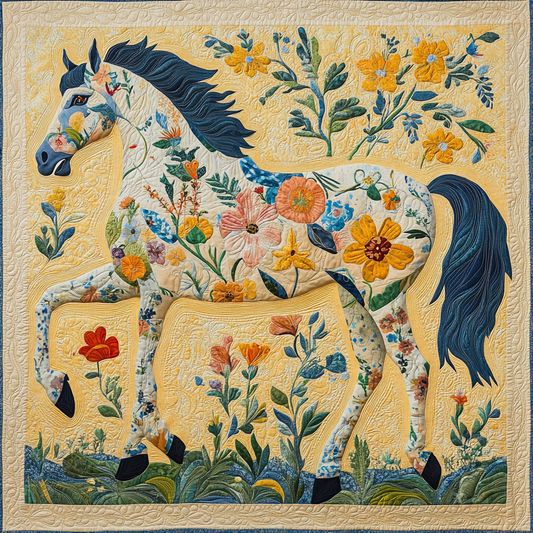 Horse DAI070824059 Quilt Blanket