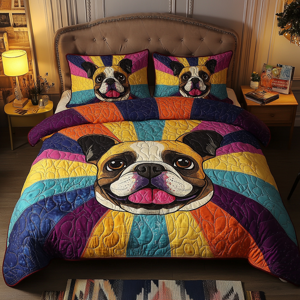 French Bulldog TAI181024338 Quilt Bedding Set