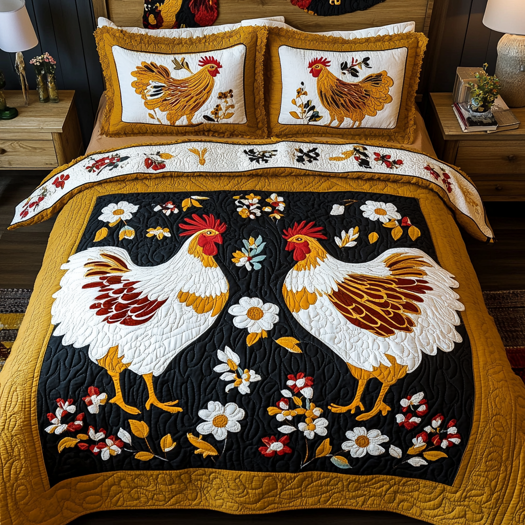 Chicken DAI280824088 Quilt Bedding Set