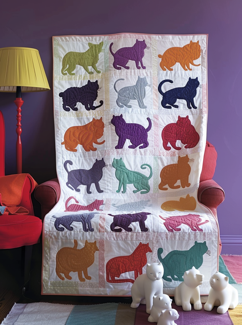 Cat TAI040624008 Quilt Blanket