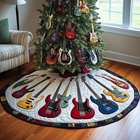 Guitar TAI041024099 Quilted Tree Skirt