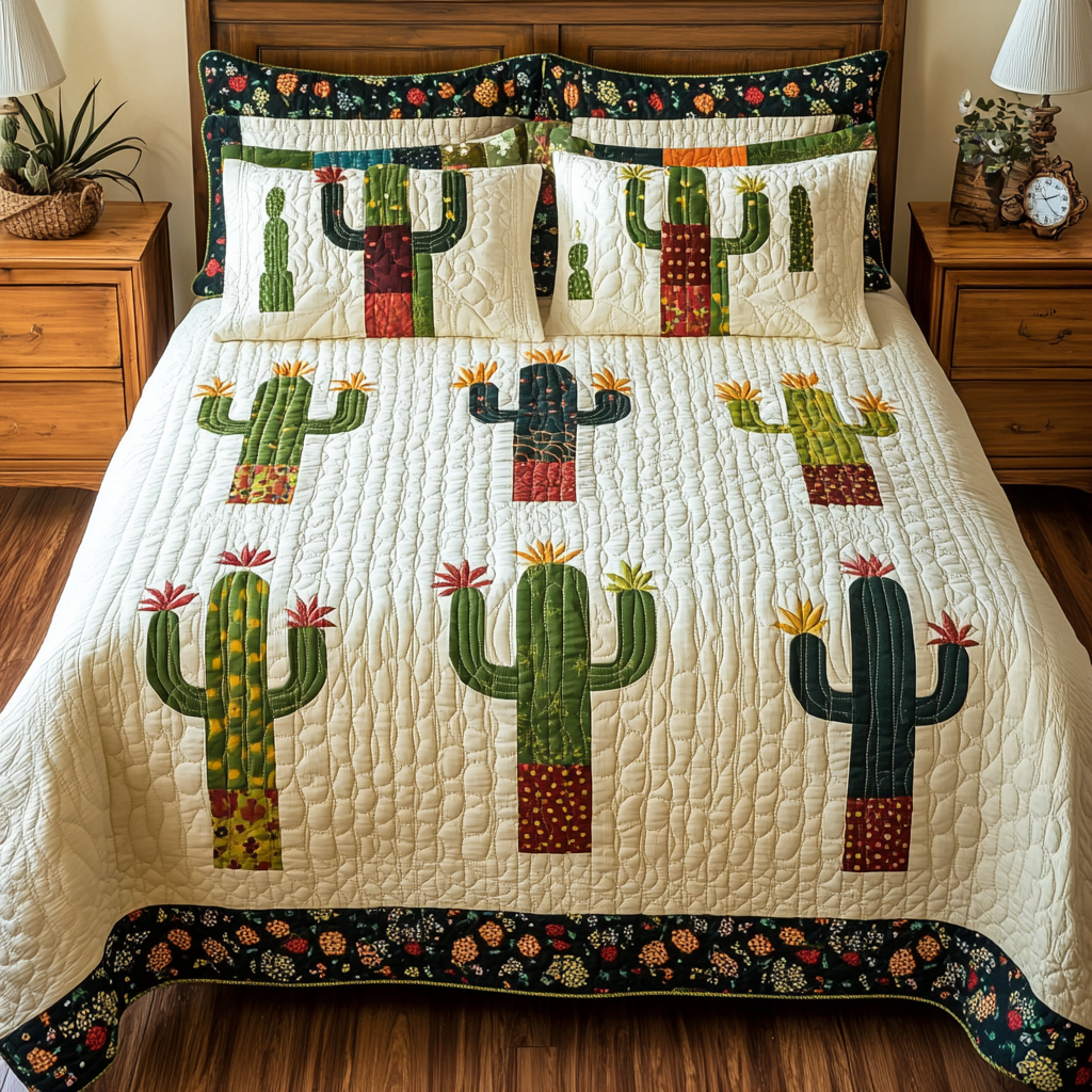 Cactus DAI280824227 Quilt Bedding Set