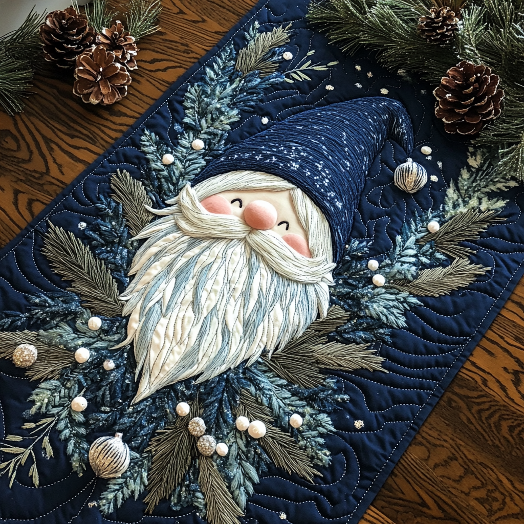 Christmas Gnome TAI141124248 Quilted Table Runner