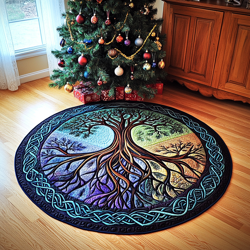 Tree Of Life TAI101224645 Quilted Tree Skirt