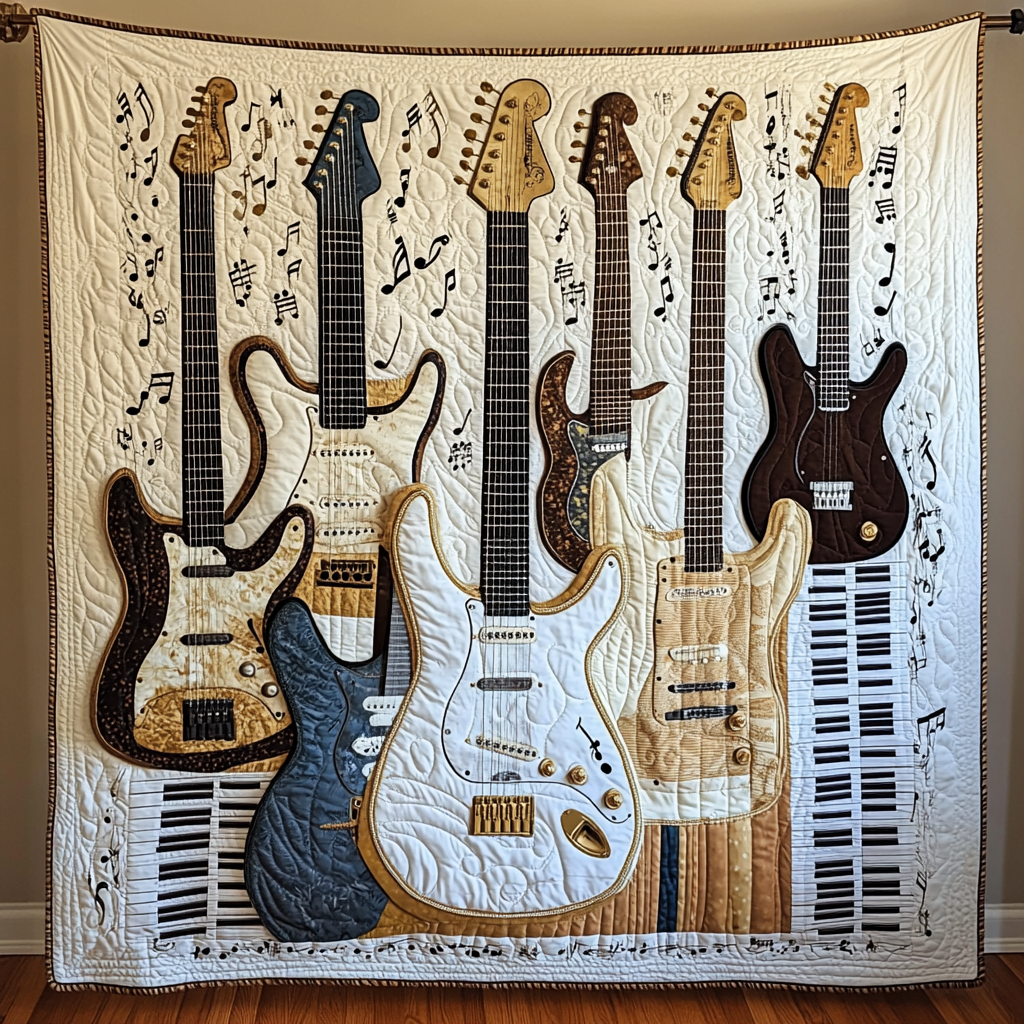 Guitar TAI091024146 Quilt Blanket