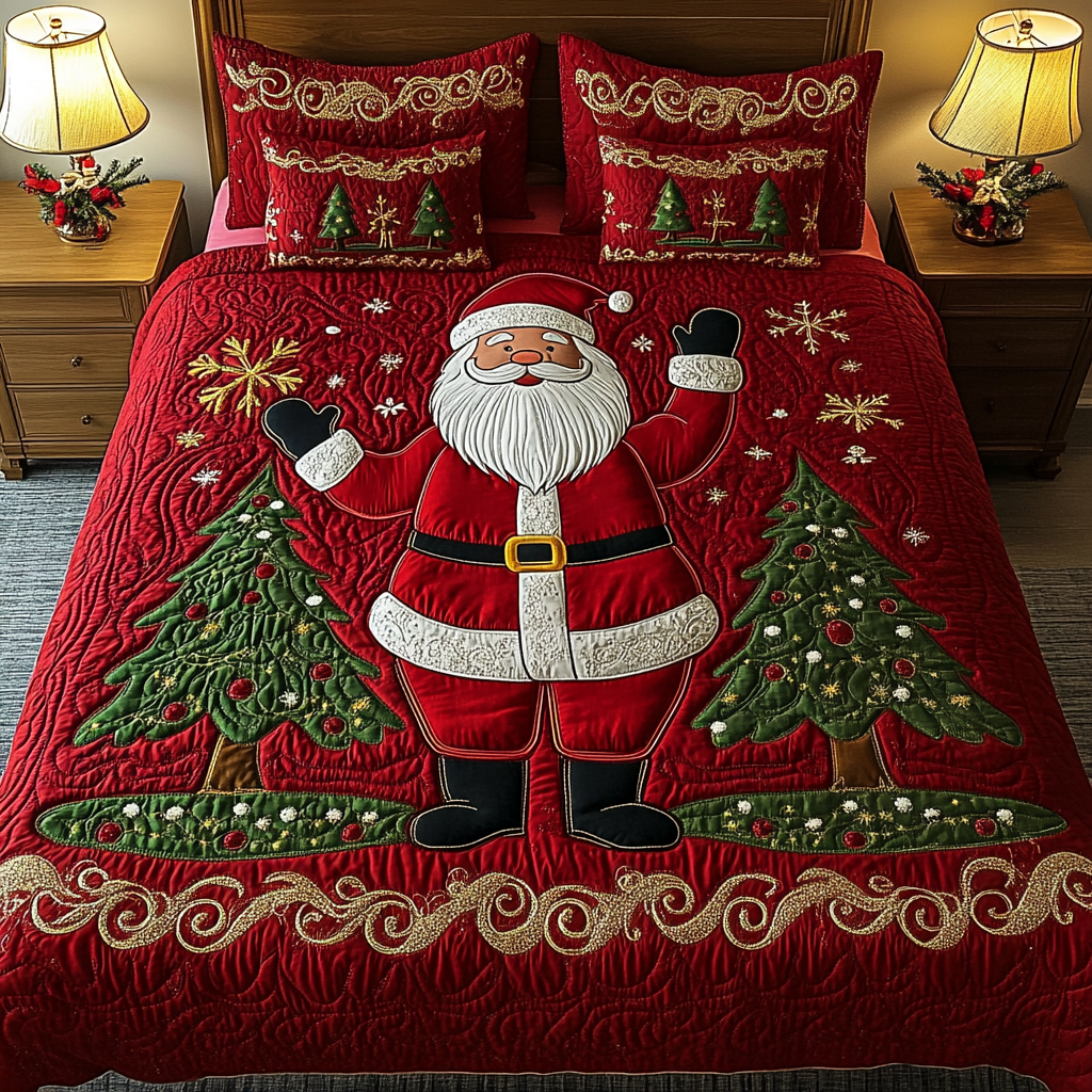 Christmas Santa TAI141124077 Quilt Bedding Set