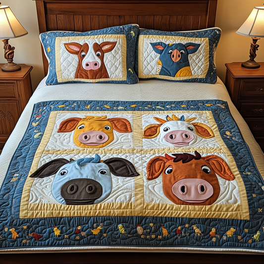 Farm Animal DAI051224139 Quilt Bedding Set