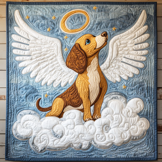 Dachshund Angel DAI090125174 Quilt Blanket