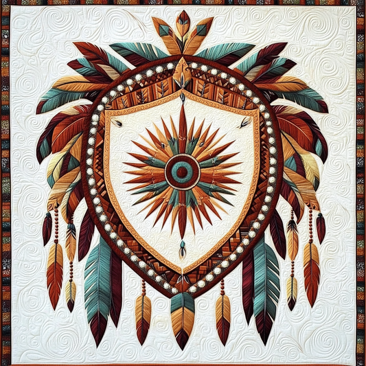 Native American Shield DAI101224065 Quilt Blanket