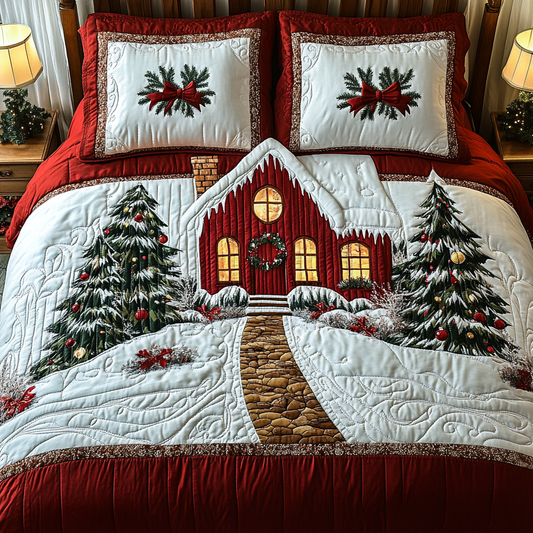 Christmas House TAI141124016 Quilt Bedding Set