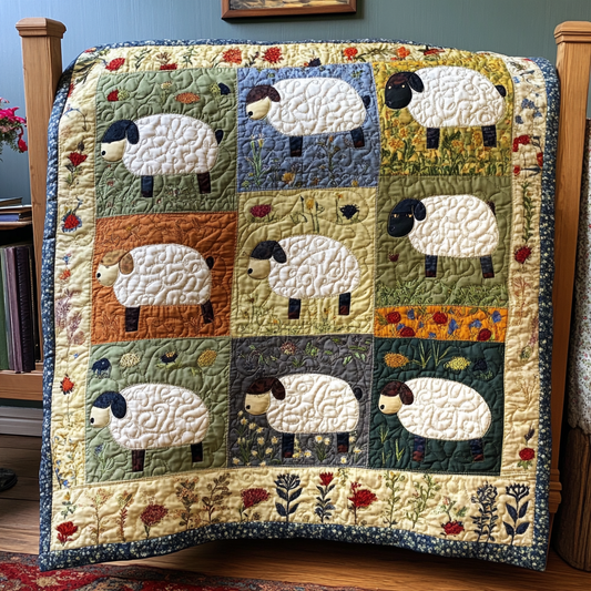 Sheep DAI010824096 Quilt Blanket