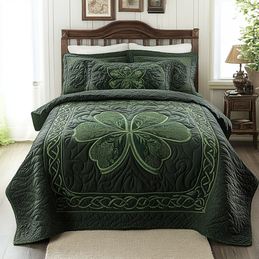 Celtic Shamrock TAI101224465 Quilt Bedding Set