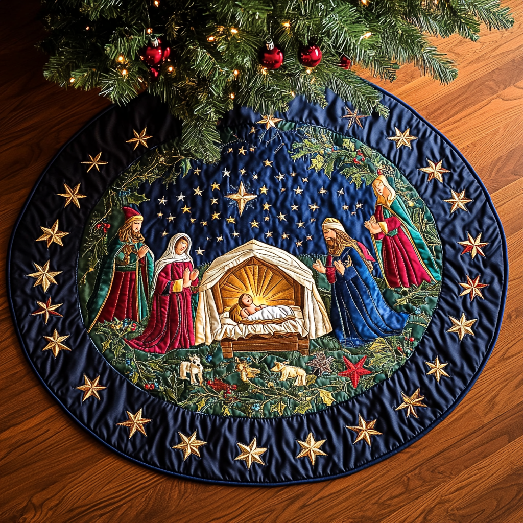 Nativity TAI021024095 Quilted Tree Skirt