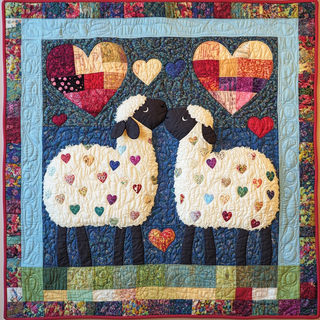 Sheep DAI070824116 Quilt Blanket