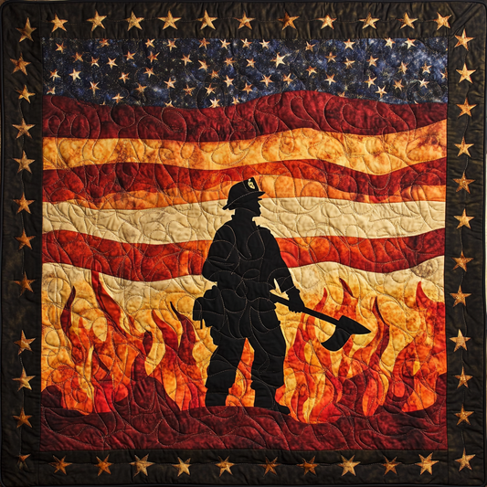 Firefighter TAI101224231 Quilt Blanket