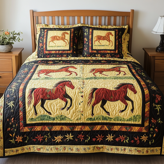 Horse TAI080824080 Quilt Bedding Set