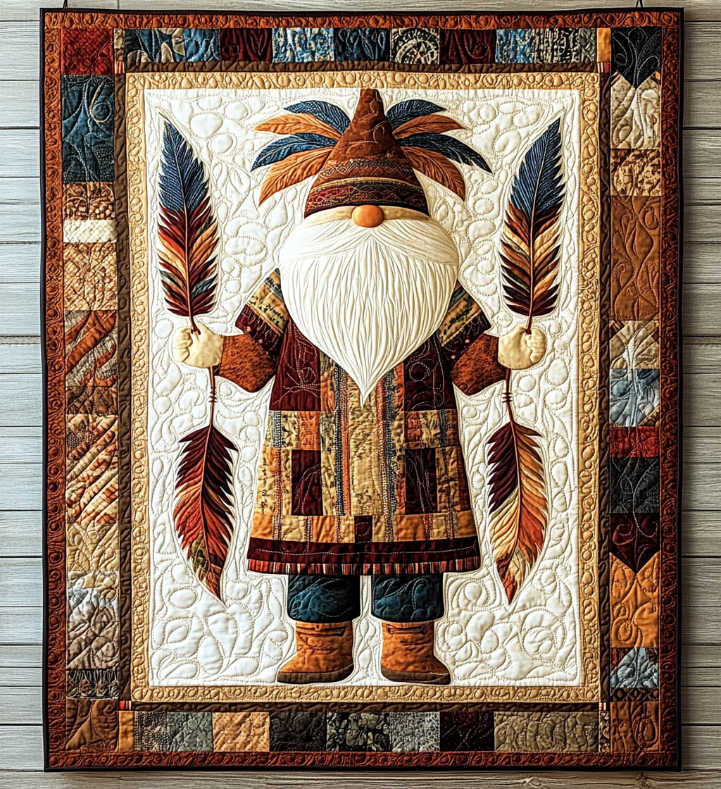 Native American Gnome DAI171224078 Quilt Blanket