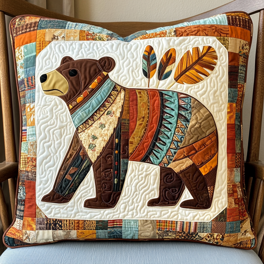 Native American Bear DAI301224162 Quilted Pillow Case