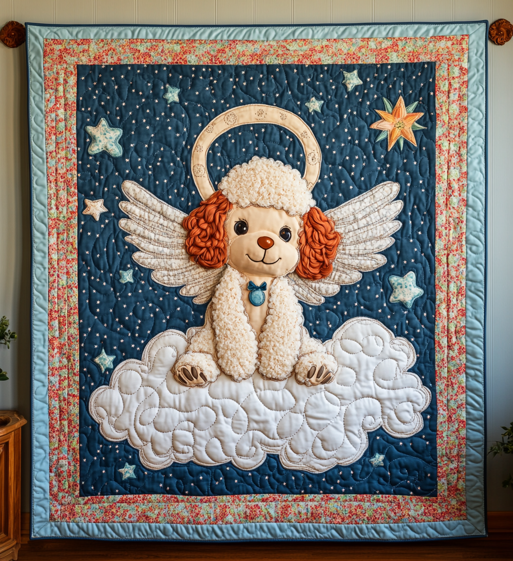 Poodle Angel DAI090125204 Quilt Blanket