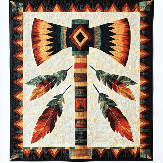 Native American Axe DAI101224070 Quilt Blanket