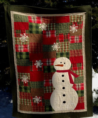 Snowman Christmas CLM0910174 Art Quilt