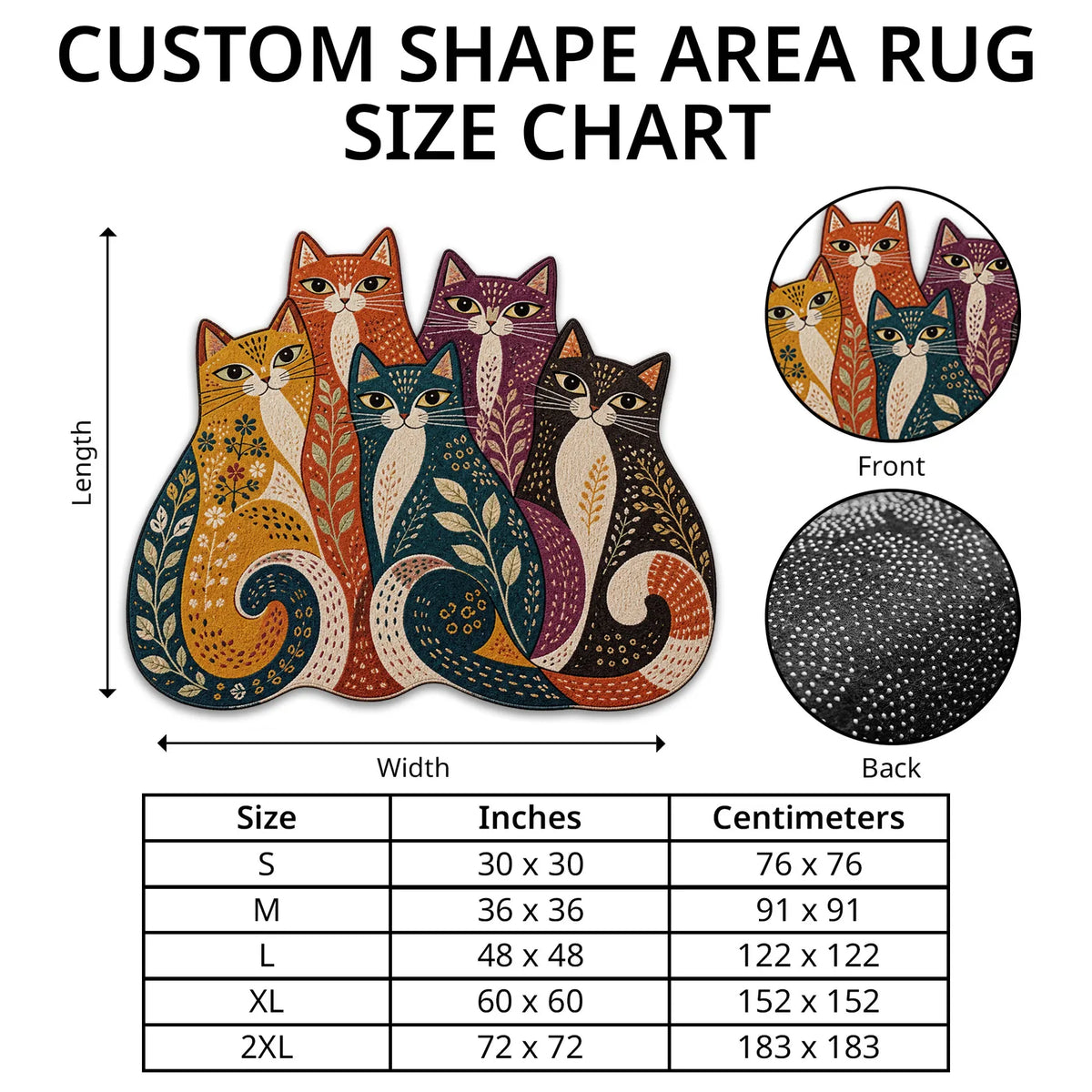 Butterfly Scatter TD131026208 Custom Shape Area Rug