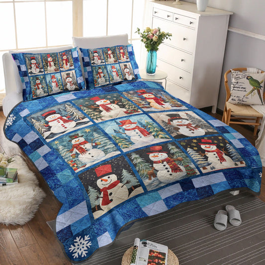 Christmas Snowman TL06102302QB Quilt Bedding Set