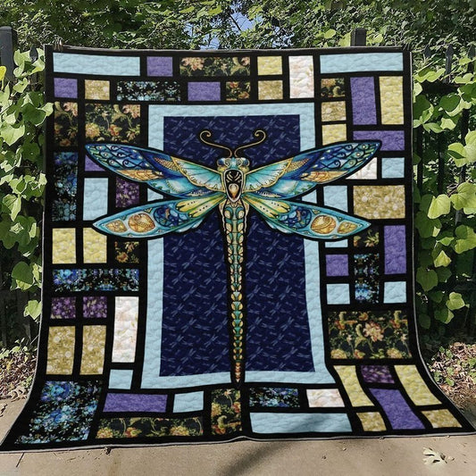 Dragonfly HM150708 Quilt Blanket