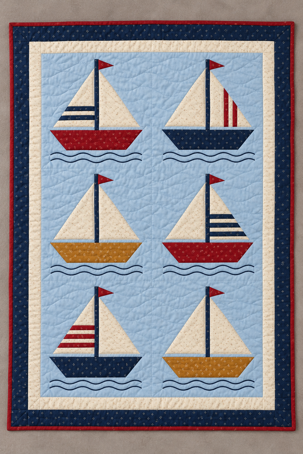 Sailboat Sunday TD101026067 Quilt Blanket