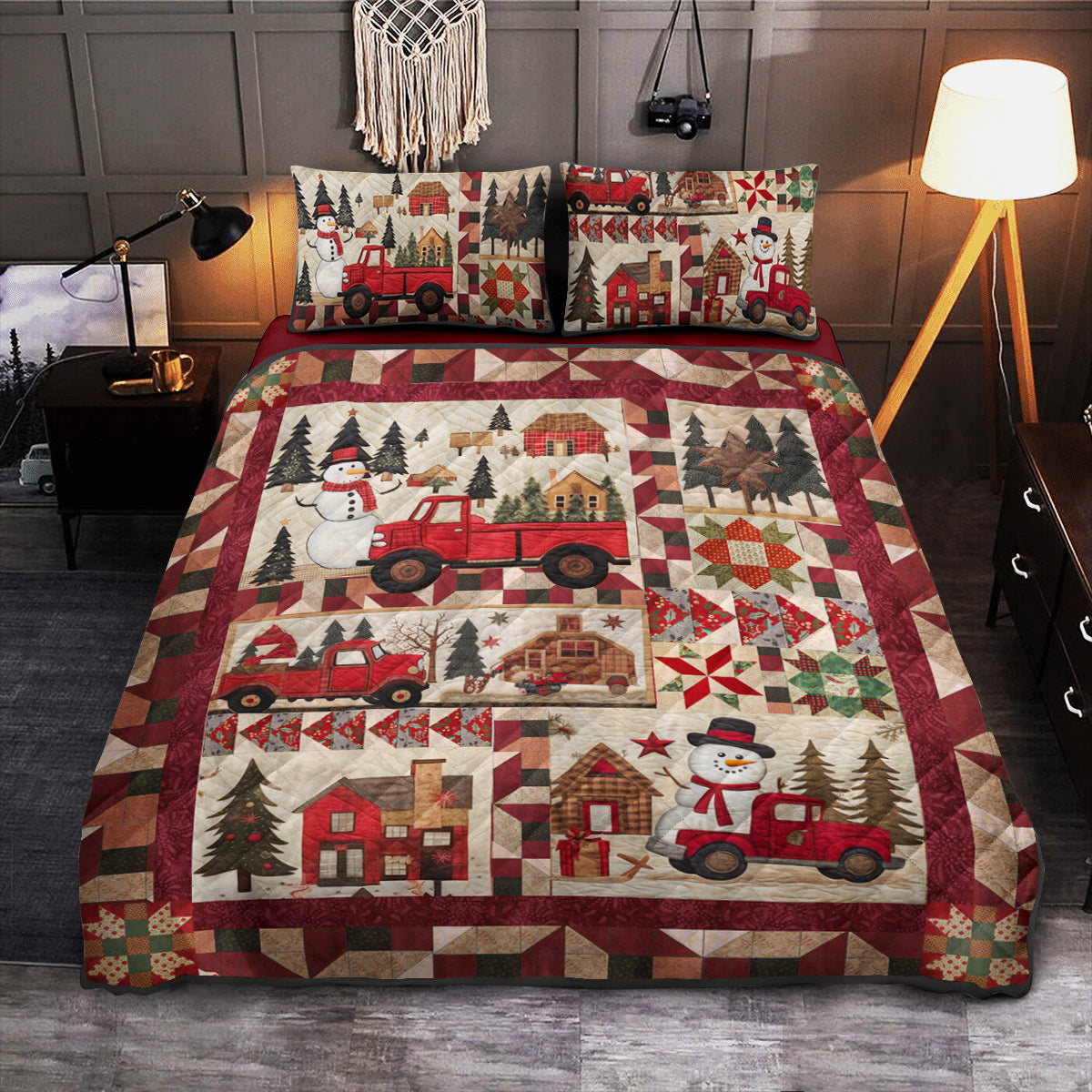 Christmas Snowman TL06102302QB Quilt Bedding Set