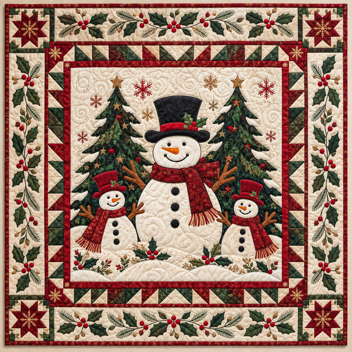 Frosty Friends TD141026616 Quilt Blanket
